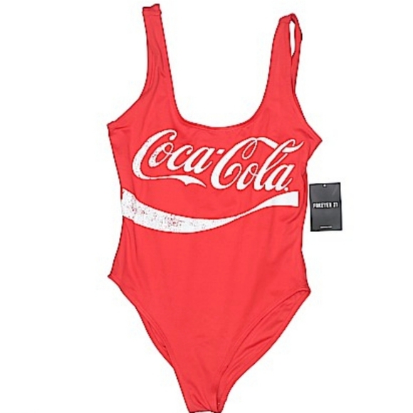 Forever 21 Tops - Nwt coca cola bodysuit